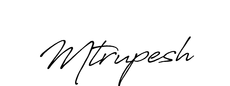 How to Draw Mtrupesh signature style? Antro_Vectra_Bolder is a latest design signature styles for name Mtrupesh. Mtrupesh signature style 7 images and pictures png