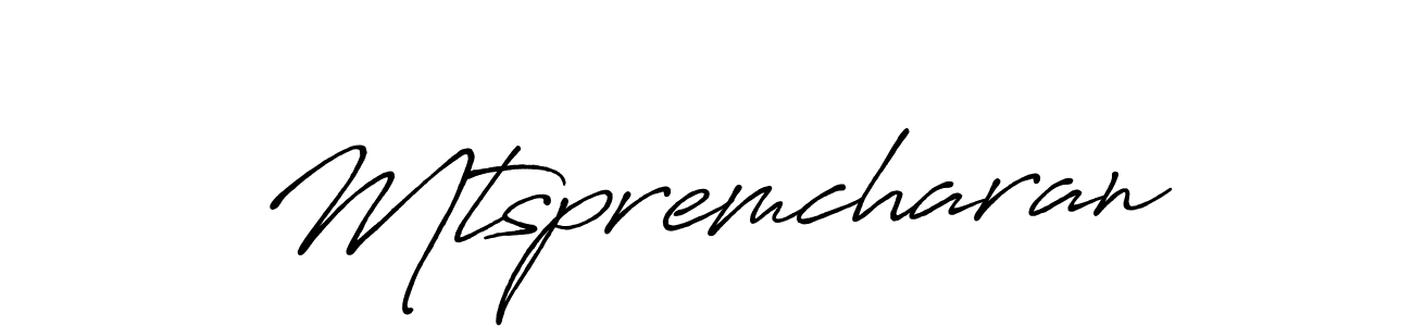 Make a beautiful signature design for name Mtspremcharan. Use this online signature maker to create a handwritten signature for free. Mtspremcharan signature style 7 images and pictures png