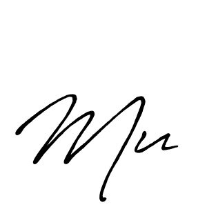 It looks lik you need a new signature style for name Mu . Design unique handwritten (Antro_Vectra_Bolder) signature with our free signature maker in just a few clicks. Mu  signature style 7 images and pictures png