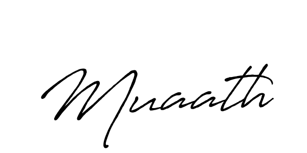 Muaath stylish signature style. Best Handwritten Sign (Antro_Vectra_Bolder) for my name. Handwritten Signature Collection Ideas for my name Muaath. Muaath signature style 7 images and pictures png