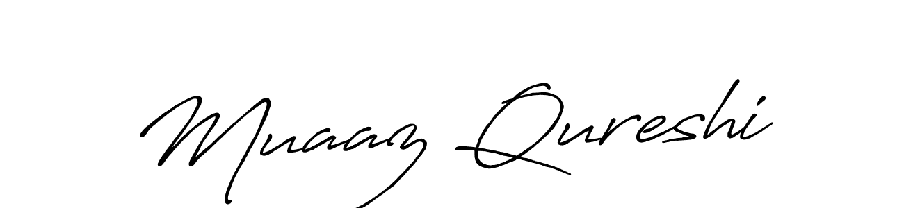 Also we have Muaaz Qureshi name is the best signature style. Create professional handwritten signature collection using Antro_Vectra_Bolder autograph style. Muaaz Qureshi signature style 7 images and pictures png