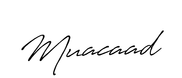 You should practise on your own different ways (Antro_Vectra_Bolder) to write your name (Muacaad) in signature. don't let someone else do it for you. Muacaad signature style 7 images and pictures png