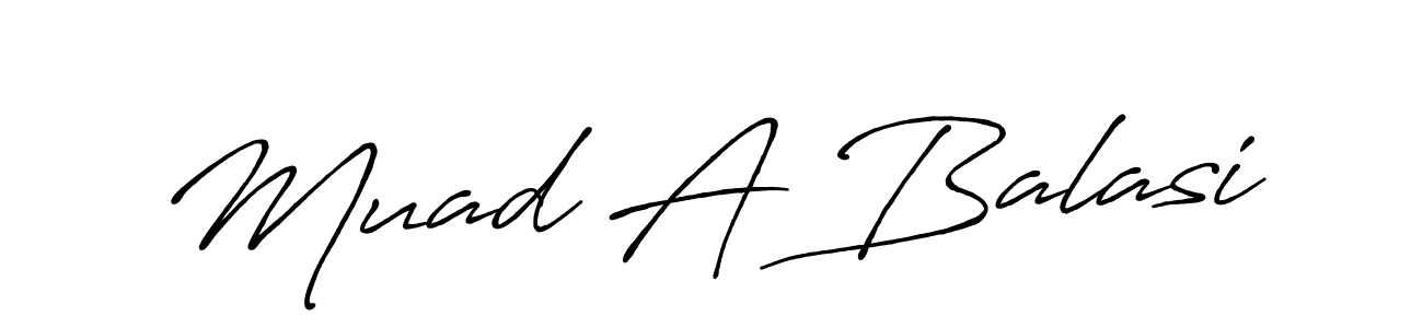 Also You can easily find your signature by using the search form. We will create Muad A Balasi name handwritten signature images for you free of cost using Antro_Vectra_Bolder sign style. Muad A Balasi signature style 7 images and pictures png