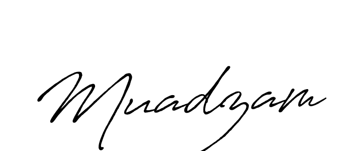 if you are searching for the best signature style for your name Muadzam. so please give up your signature search. here we have designed multiple signature styles  using Antro_Vectra_Bolder. Muadzam signature style 7 images and pictures png