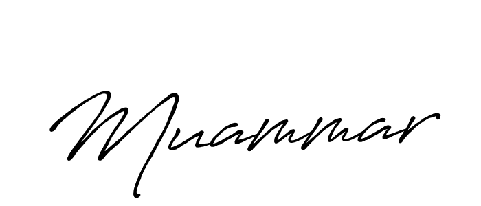 Use a signature maker to create a handwritten signature online. With this signature software, you can design (Antro_Vectra_Bolder) your own signature for name Muammar. Muammar signature style 7 images and pictures png