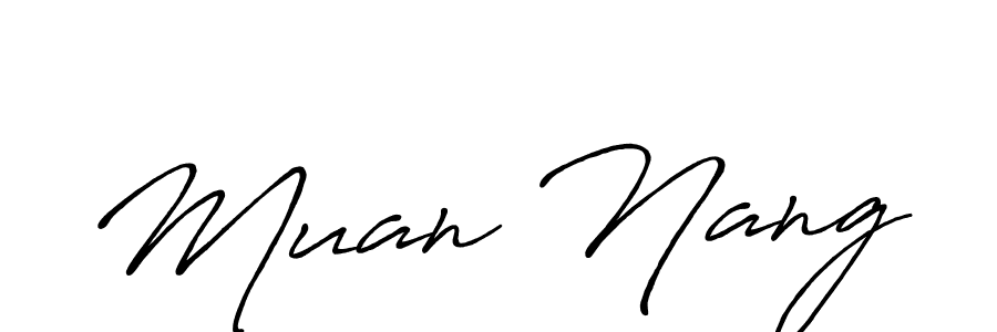 It looks lik you need a new signature style for name Muan Nang. Design unique handwritten (Antro_Vectra_Bolder) signature with our free signature maker in just a few clicks. Muan Nang signature style 7 images and pictures png