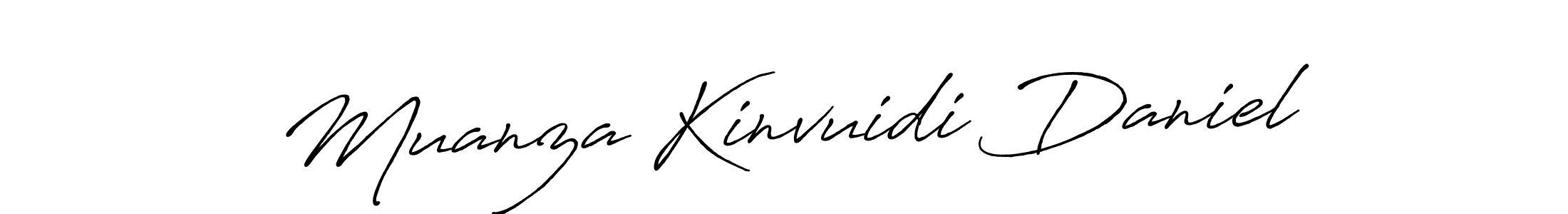 Use a signature maker to create a handwritten signature online. With this signature software, you can design (Antro_Vectra_Bolder) your own signature for name Muanza Kinvuidi Daniel. Muanza Kinvuidi Daniel signature style 7 images and pictures png