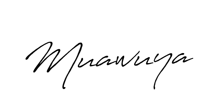Muawuya stylish signature style. Best Handwritten Sign (Antro_Vectra_Bolder) for my name. Handwritten Signature Collection Ideas for my name Muawuya. Muawuya signature style 7 images and pictures png