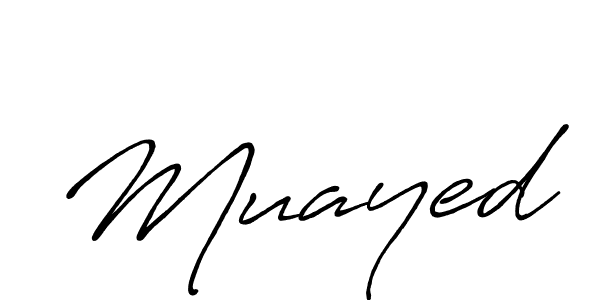 if you are searching for the best signature style for your name Muayed. so please give up your signature search. here we have designed multiple signature styles  using Antro_Vectra_Bolder. Muayed signature style 7 images and pictures png