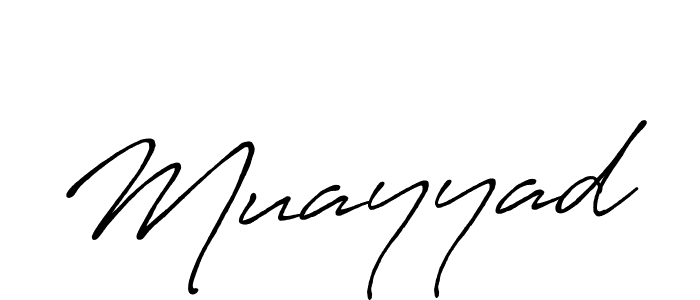 Muayyad stylish signature style. Best Handwritten Sign (Antro_Vectra_Bolder) for my name. Handwritten Signature Collection Ideas for my name Muayyad. Muayyad signature style 7 images and pictures png