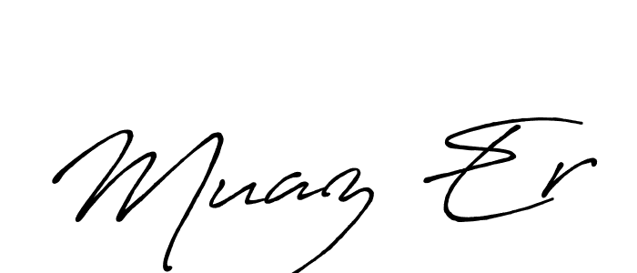 Once you've used our free online signature maker to create your best signature Antro_Vectra_Bolder style, it's time to enjoy all of the benefits that Muaz Er name signing documents. Muaz Er signature style 7 images and pictures png