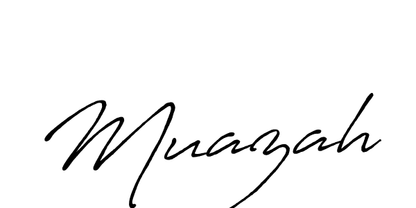Make a beautiful signature design for name Muazah. With this signature (Antro_Vectra_Bolder) style, you can create a handwritten signature for free. Muazah signature style 7 images and pictures png