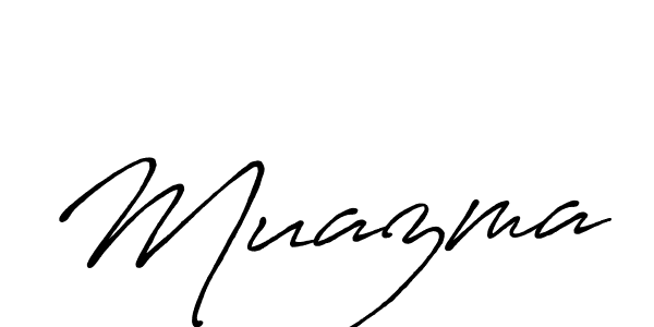 if you are searching for the best signature style for your name Muazma. so please give up your signature search. here we have designed multiple signature styles  using Antro_Vectra_Bolder. Muazma signature style 7 images and pictures png