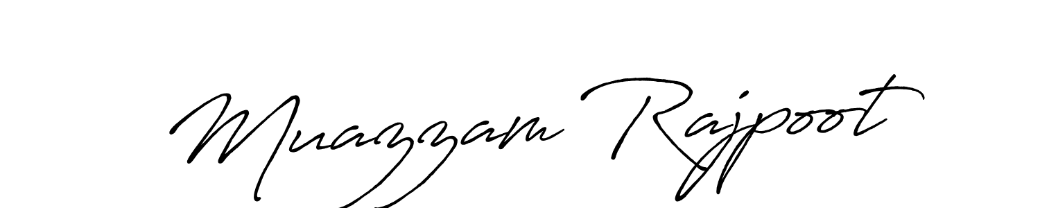 Antro_Vectra_Bolder is a professional signature style that is perfect for those who want to add a touch of class to their signature. It is also a great choice for those who want to make their signature more unique. Get Muazzam Rajpoot name to fancy signature for free. Muazzam Rajpoot signature style 7 images and pictures png