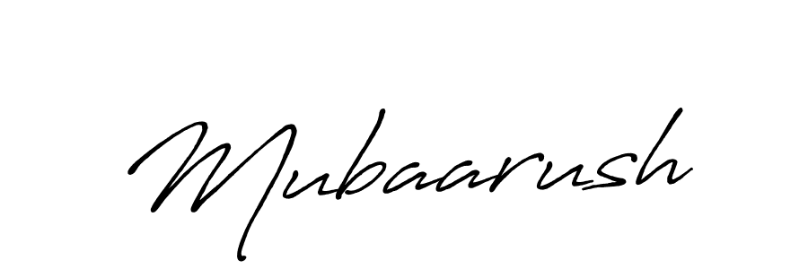 How to make Mubaarush name signature. Use Antro_Vectra_Bolder style for creating short signs online. This is the latest handwritten sign. Mubaarush signature style 7 images and pictures png