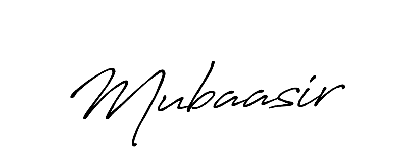 Design your own signature with our free online signature maker. With this signature software, you can create a handwritten (Antro_Vectra_Bolder) signature for name Mubaasir. Mubaasir signature style 7 images and pictures png
