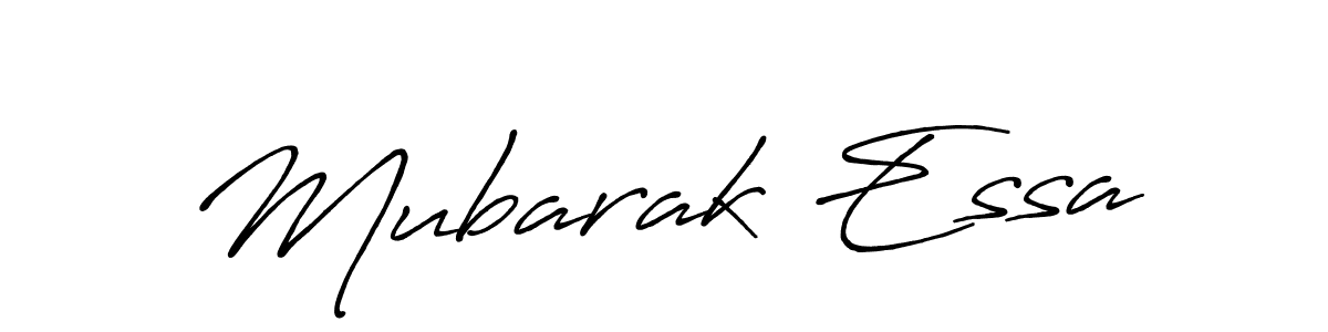 Design your own signature with our free online signature maker. With this signature software, you can create a handwritten (Antro_Vectra_Bolder) signature for name Mubarak Essa. Mubarak Essa signature style 7 images and pictures png