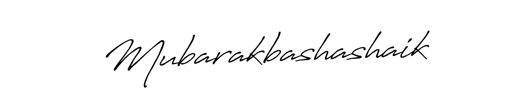 How to make Mubarakbashashaik signature? Antro_Vectra_Bolder is a professional autograph style. Create handwritten signature for Mubarakbashashaik name. Mubarakbashashaik signature style 7 images and pictures png