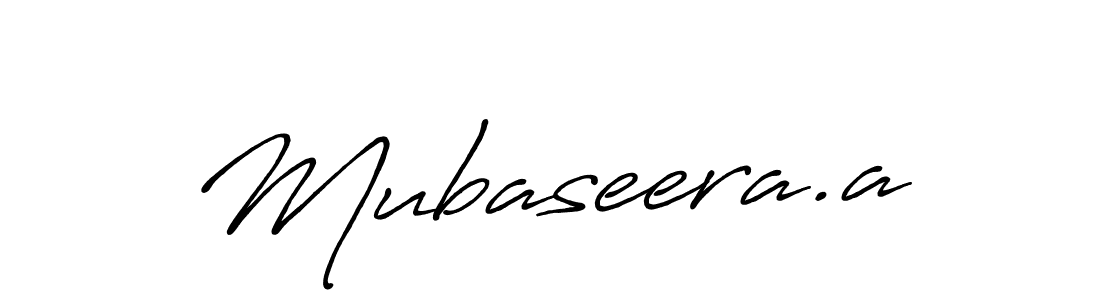 if you are searching for the best signature style for your name Mubaseera.a. so please give up your signature search. here we have designed multiple signature styles  using Antro_Vectra_Bolder. Mubaseera.a signature style 7 images and pictures png