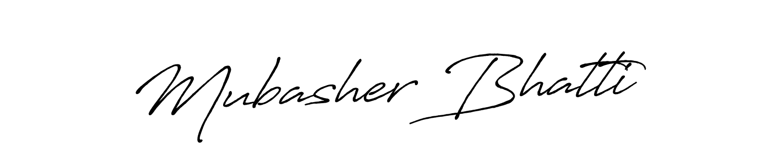 Also we have Mubasher Bhatti name is the best signature style. Create professional handwritten signature collection using Antro_Vectra_Bolder autograph style. Mubasher Bhatti signature style 7 images and pictures png