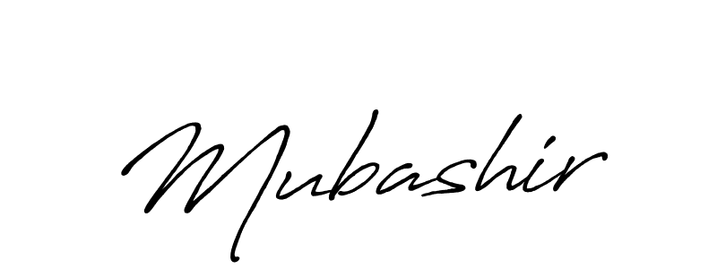 Use a signature maker to create a handwritten signature online. With this signature software, you can design (Antro_Vectra_Bolder) your own signature for name Mubashir. Mubashir signature style 7 images and pictures png