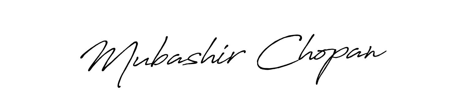 Also we have Mubashir Chopan name is the best signature style. Create professional handwritten signature collection using Antro_Vectra_Bolder autograph style. Mubashir Chopan signature style 7 images and pictures png