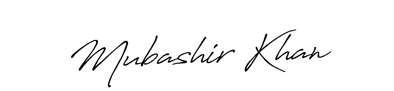 Also we have Mubashir Khan name is the best signature style. Create professional handwritten signature collection using Antro_Vectra_Bolder autograph style. Mubashir Khan signature style 7 images and pictures png