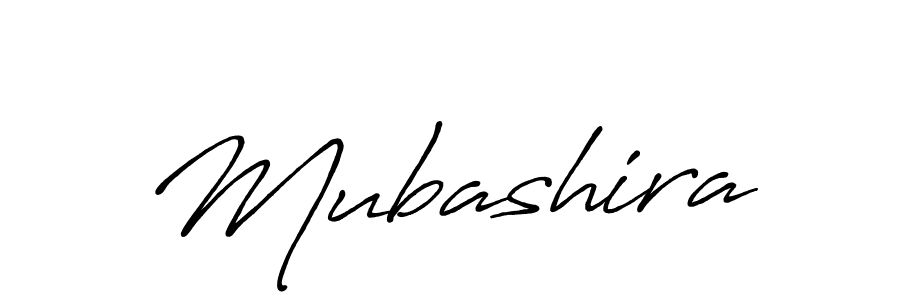 Use a signature maker to create a handwritten signature online. With this signature software, you can design (Antro_Vectra_Bolder) your own signature for name Mubashira. Mubashira signature style 7 images and pictures png