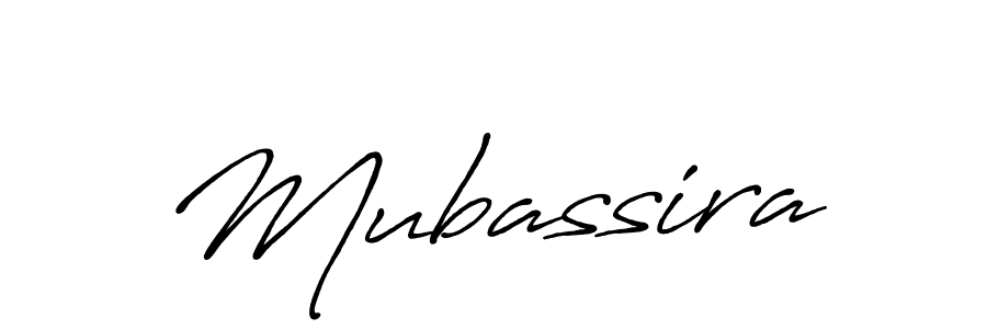 How to make Mubassira signature? Antro_Vectra_Bolder is a professional autograph style. Create handwritten signature for Mubassira name. Mubassira signature style 7 images and pictures png
