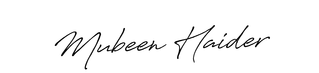 Make a short Mubeen Haider signature style. Manage your documents anywhere anytime using Antro_Vectra_Bolder. Create and add eSignatures, submit forms, share and send files easily. Mubeen Haider signature style 7 images and pictures png