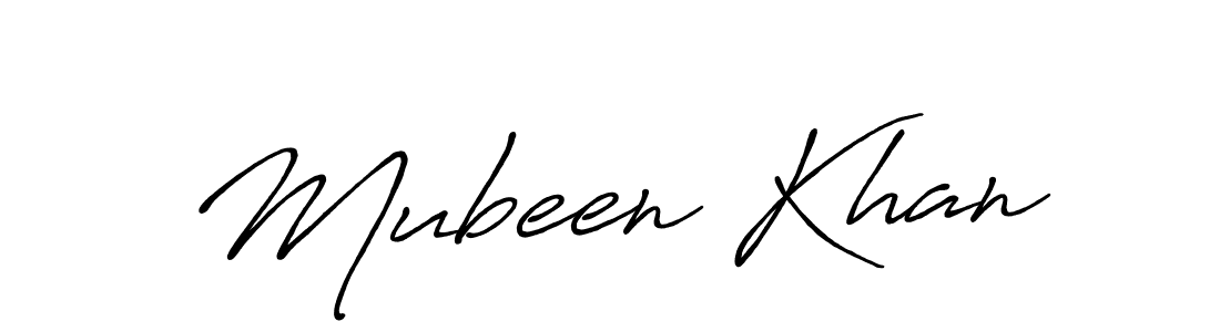 Also we have Mubeen Khan name is the best signature style. Create professional handwritten signature collection using Antro_Vectra_Bolder autograph style. Mubeen Khan signature style 7 images and pictures png