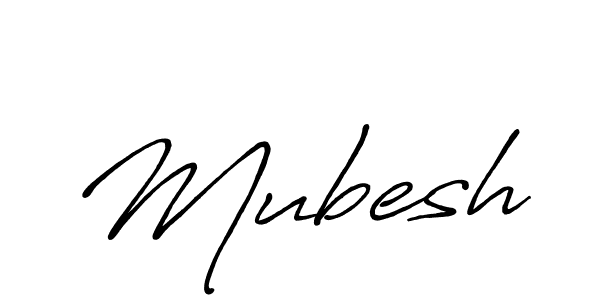 Create a beautiful signature design for name Mubesh. With this signature (Antro_Vectra_Bolder) fonts, you can make a handwritten signature for free. Mubesh signature style 7 images and pictures png