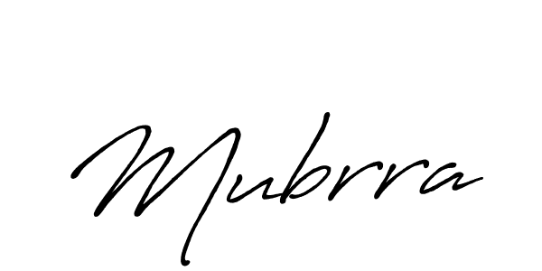 Use a signature maker to create a handwritten signature online. With this signature software, you can design (Antro_Vectra_Bolder) your own signature for name Mubrra. Mubrra signature style 7 images and pictures png