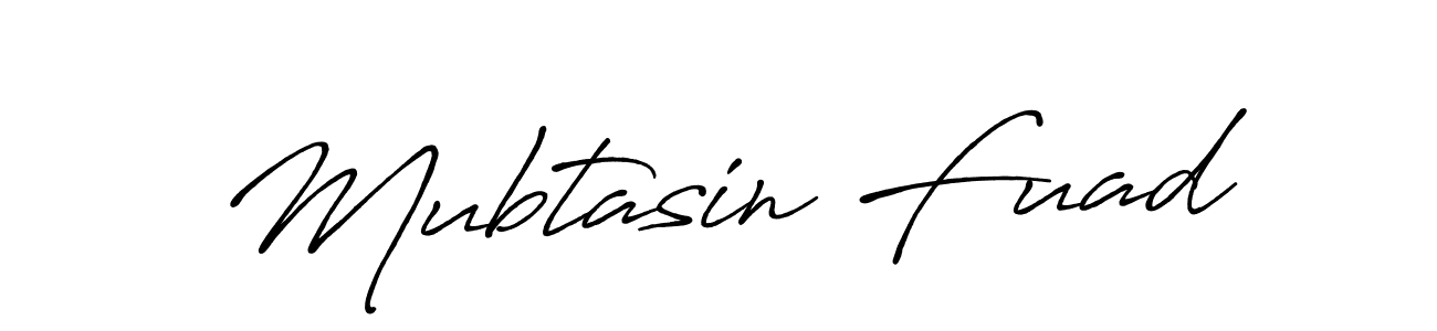 Use a signature maker to create a handwritten signature online. With this signature software, you can design (Antro_Vectra_Bolder) your own signature for name Mubtasin Fuad. Mubtasin Fuad signature style 7 images and pictures png