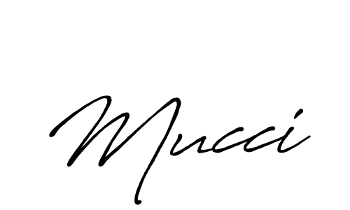 Design your own signature with our free online signature maker. With this signature software, you can create a handwritten (Antro_Vectra_Bolder) signature for name Mucci. Mucci signature style 7 images and pictures png