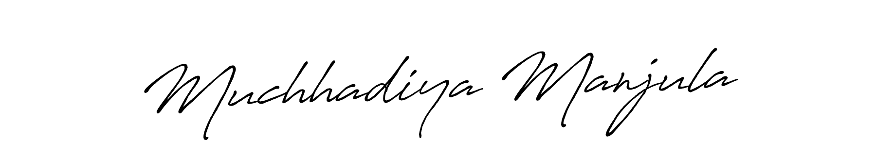 Check out images of Autograph of Muchhadiya Manjula name. Actor Muchhadiya Manjula Signature Style. Antro_Vectra_Bolder is a professional sign style online. Muchhadiya Manjula signature style 7 images and pictures png