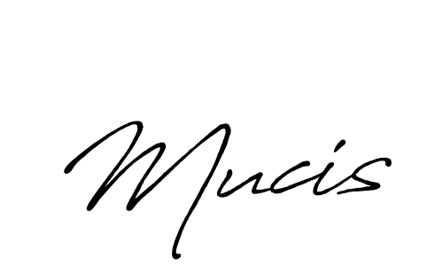 Create a beautiful signature design for name Mucis. With this signature (Antro_Vectra_Bolder) fonts, you can make a handwritten signature for free. Mucis signature style 7 images and pictures png