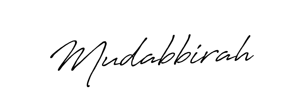 It looks lik you need a new signature style for name Mudabbirah. Design unique handwritten (Antro_Vectra_Bolder) signature with our free signature maker in just a few clicks. Mudabbirah signature style 7 images and pictures png