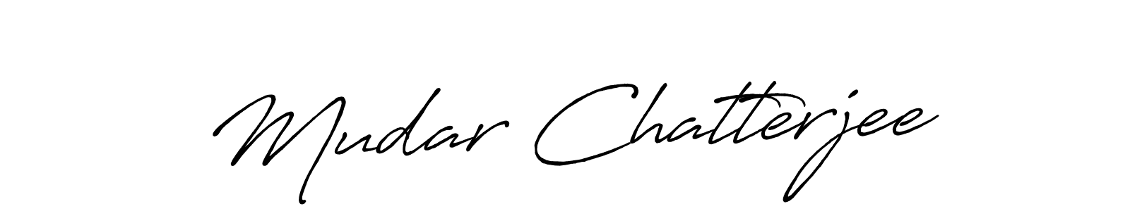 Use a signature maker to create a handwritten signature online. With this signature software, you can design (Antro_Vectra_Bolder) your own signature for name Mudar Chatterjee. Mudar Chatterjee signature style 7 images and pictures png