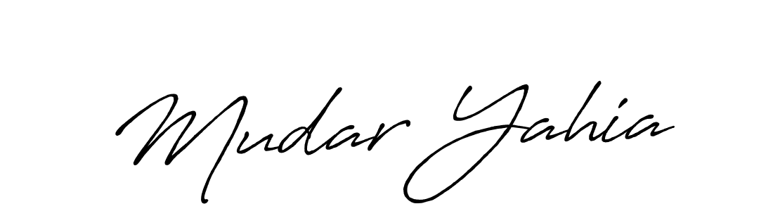 You should practise on your own different ways (Antro_Vectra_Bolder) to write your name (Mudar Yahia) in signature. don't let someone else do it for you. Mudar Yahia signature style 7 images and pictures png