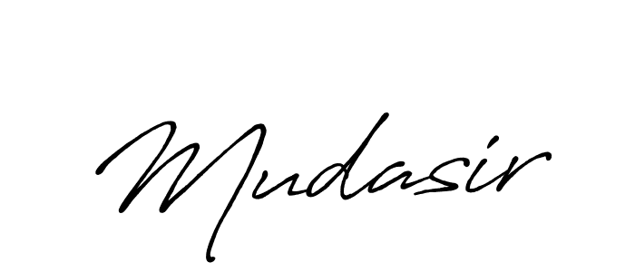 How to make Mudasir signature? Antro_Vectra_Bolder is a professional autograph style. Create handwritten signature for Mudasir name. Mudasir signature style 7 images and pictures png