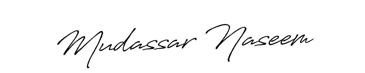 Make a beautiful signature design for name Mudassar Naseem. Use this online signature maker to create a handwritten signature for free. Mudassar Naseem signature style 7 images and pictures png