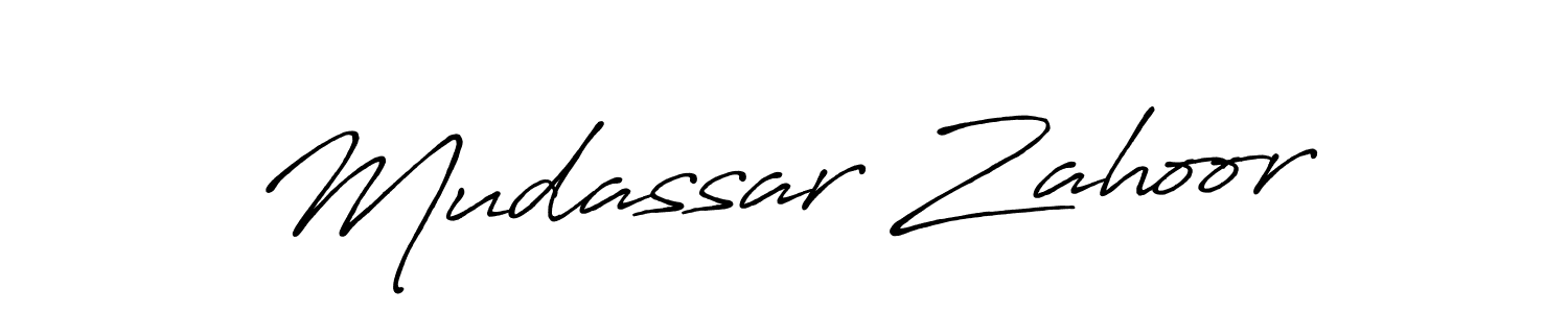 if you are searching for the best signature style for your name Mudassar Zahoor. so please give up your signature search. here we have designed multiple signature styles  using Antro_Vectra_Bolder. Mudassar Zahoor signature style 7 images and pictures png