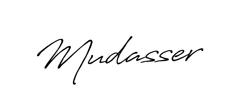 Make a beautiful signature design for name Mudasser. Use this online signature maker to create a handwritten signature for free. Mudasser signature style 7 images and pictures png