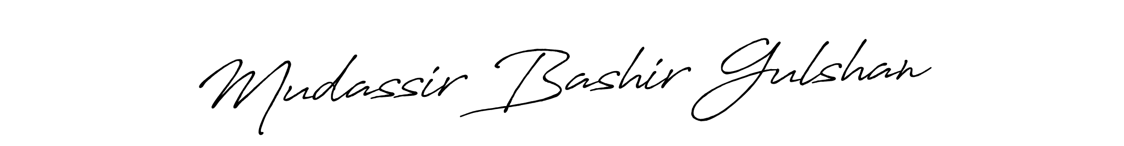 How to make Mudassir Bashir Gulshan signature? Antro_Vectra_Bolder is a professional autograph style. Create handwritten signature for Mudassir Bashir Gulshan name. Mudassir Bashir Gulshan signature style 7 images and pictures png