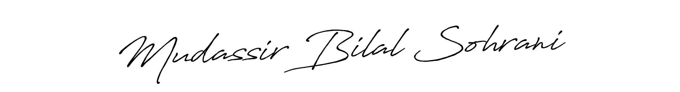 How to make Mudassir Bilal Sohrani signature? Antro_Vectra_Bolder is a professional autograph style. Create handwritten signature for Mudassir Bilal Sohrani name. Mudassir Bilal Sohrani signature style 7 images and pictures png