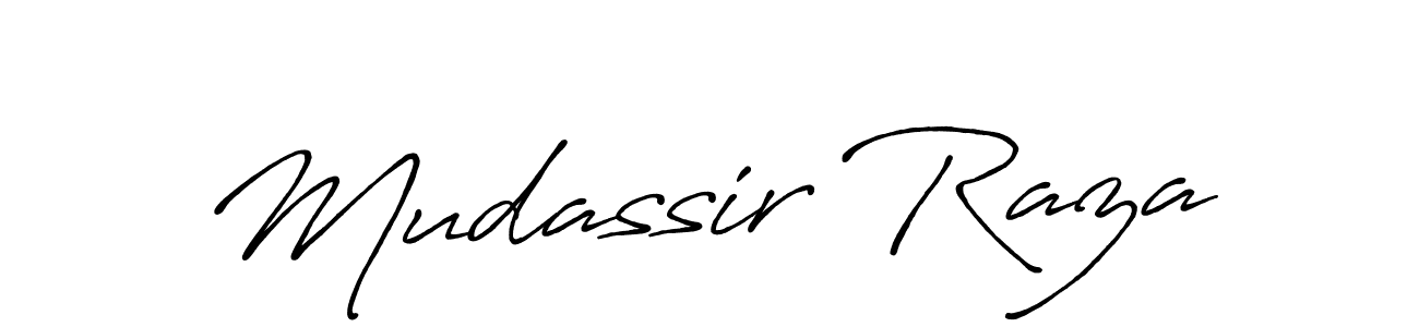 Make a beautiful signature design for name Mudassir Raza. Use this online signature maker to create a handwritten signature for free. Mudassir Raza signature style 7 images and pictures png
