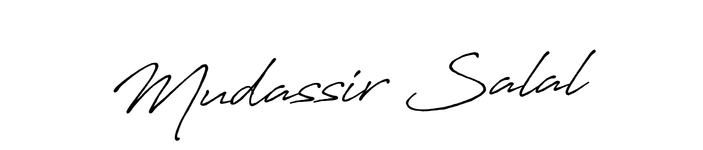 Make a beautiful signature design for name Mudassir Salal. Use this online signature maker to create a handwritten signature for free. Mudassir Salal signature style 7 images and pictures png