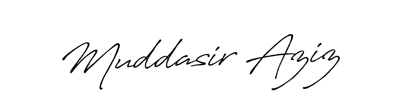 It looks lik you need a new signature style for name Muddasir Aziz. Design unique handwritten (Antro_Vectra_Bolder) signature with our free signature maker in just a few clicks. Muddasir Aziz signature style 7 images and pictures png