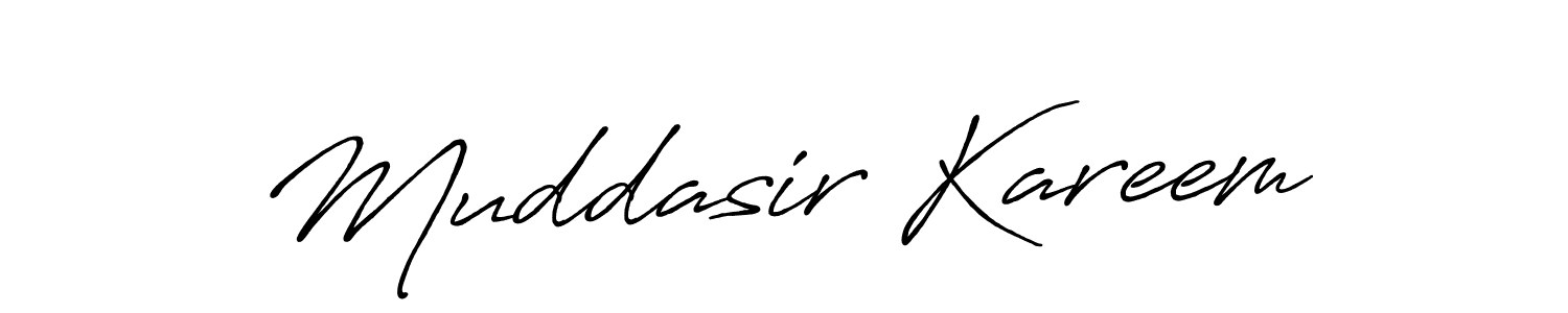 How to make Muddasir Kareem signature? Antro_Vectra_Bolder is a professional autograph style. Create handwritten signature for Muddasir Kareem name. Muddasir Kareem signature style 7 images and pictures png